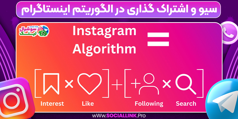 سیو و اشتراک‌ گذاری در الگوریتم اینستاگرام
