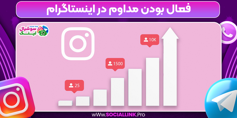 فعال بودن مداوم در اینستاگرام
